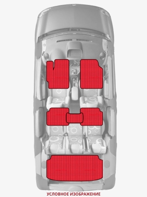 ЭВА коврики «Queen Lux» комплект для Jeep Wrangler (YJ)